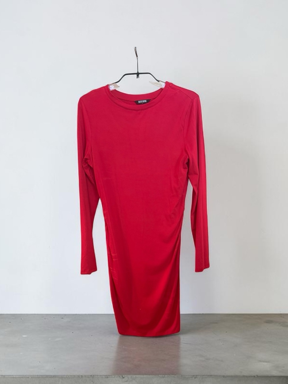 BTFBM Classic Red Long Sleeve Dress